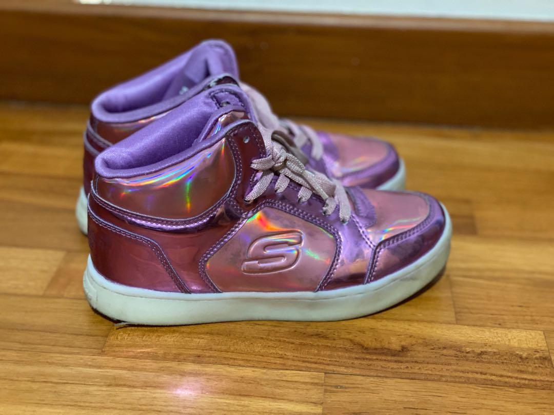 Skechers metallic energy lights Babies Kids Babies Kids
