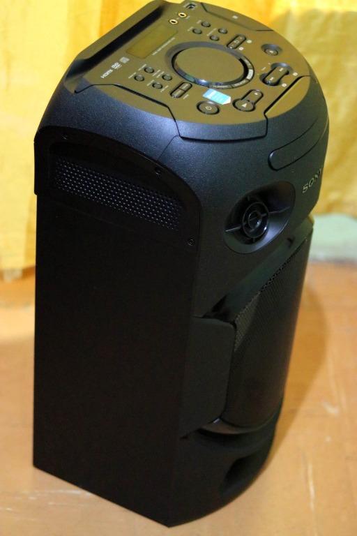 Sony MHCV21D Home Audio System Bluetooth Party Speaker with Karaoke and Lights, Audio