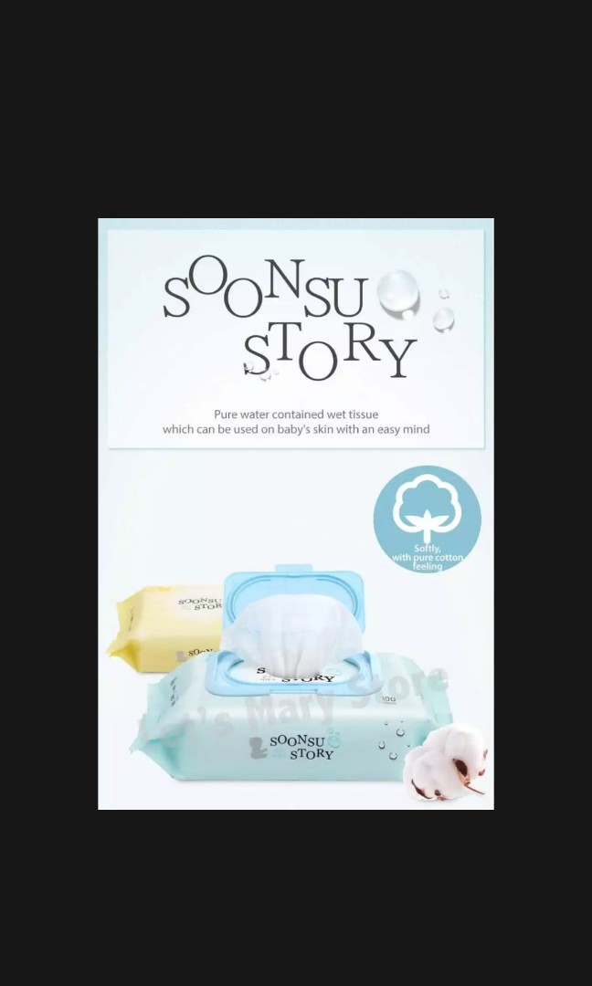 Soonsu Story Wet Wipes Babies Kids Bathing Changing Diapers