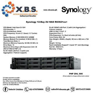 Synology 12-Bay 2U NAS RS3621xs+