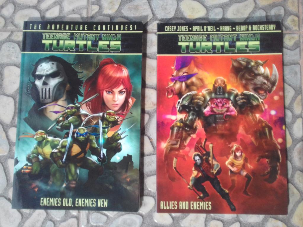 Teenage Mutant Ninja Turtles TPBs (Category: Comics & Manga) located in Valencia. Submitted by eunicedusaban (Listing ID 1096118356, Image 1). Description: Trade Paperbacks of the IDW TMNT comics Condition: Good Enemies Old, Enemies New - 500php Allies and Enemies- 500php RFS: Clearing out my book collection PM if you're interested, have questions, or need more photos! Can do meet-ups in Cebu or Mandaue City. Cel#: 09228744853.