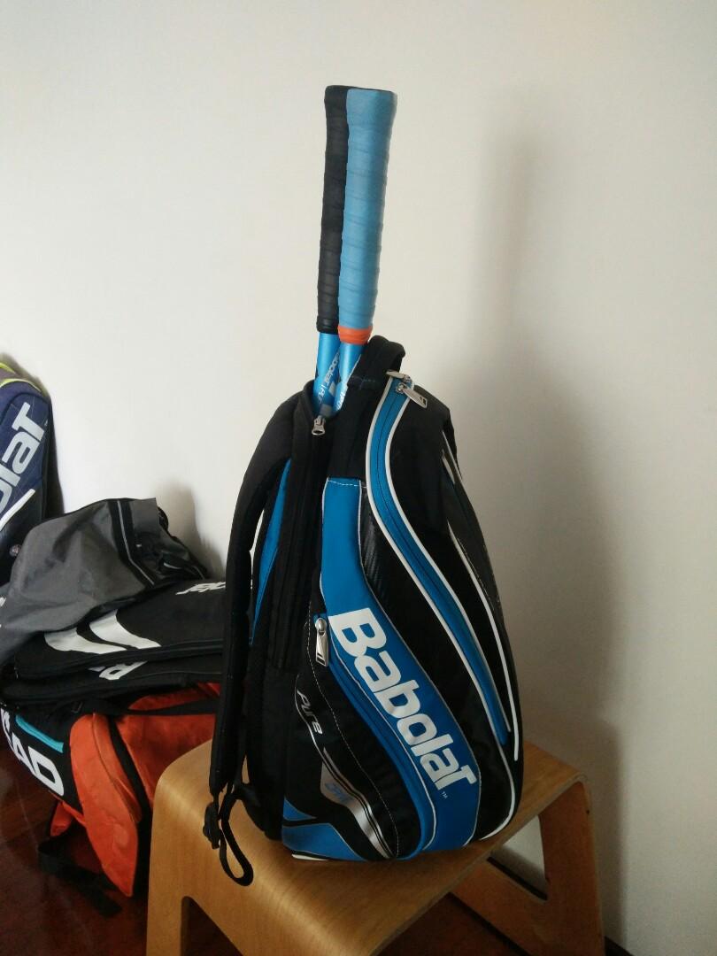 Closer look at the Babolat Pure Drive 6 Pack Tennis Bag - YouTube