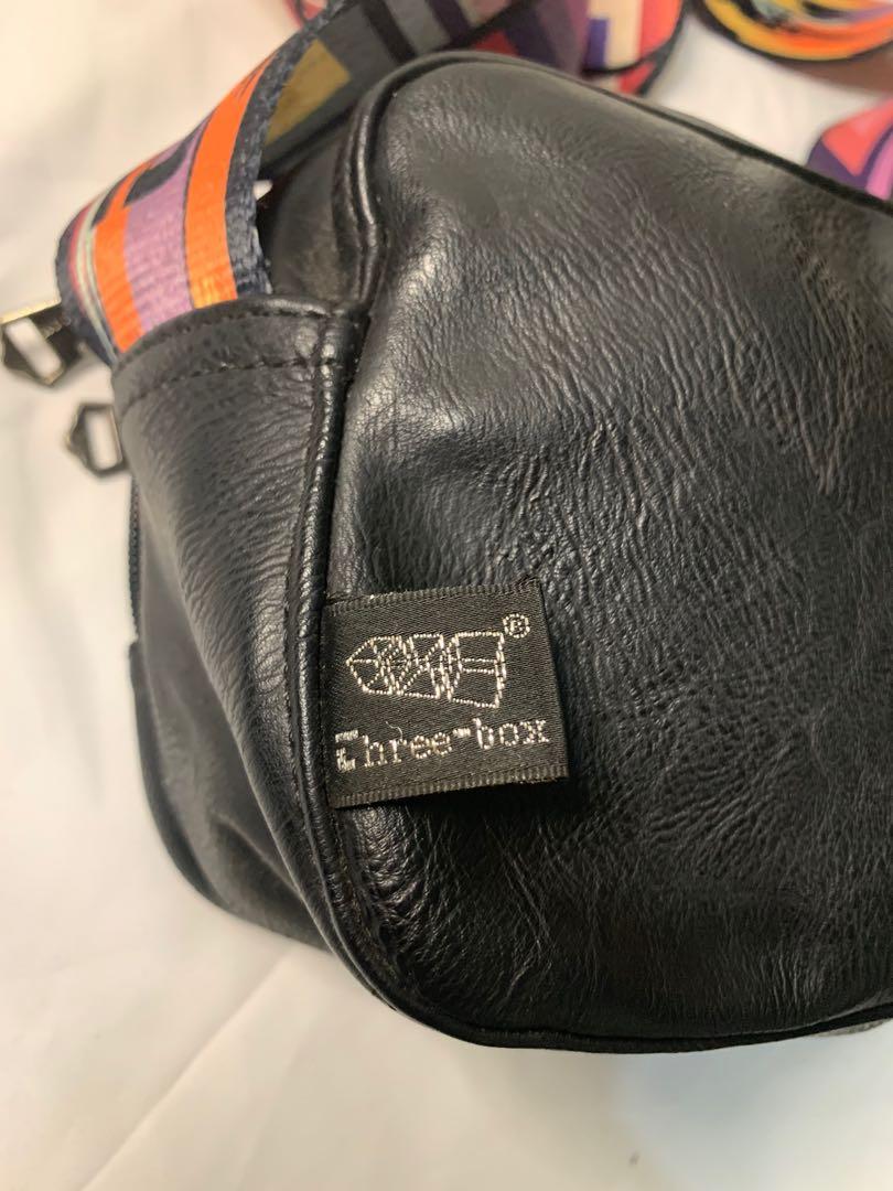 Three box sling bag
