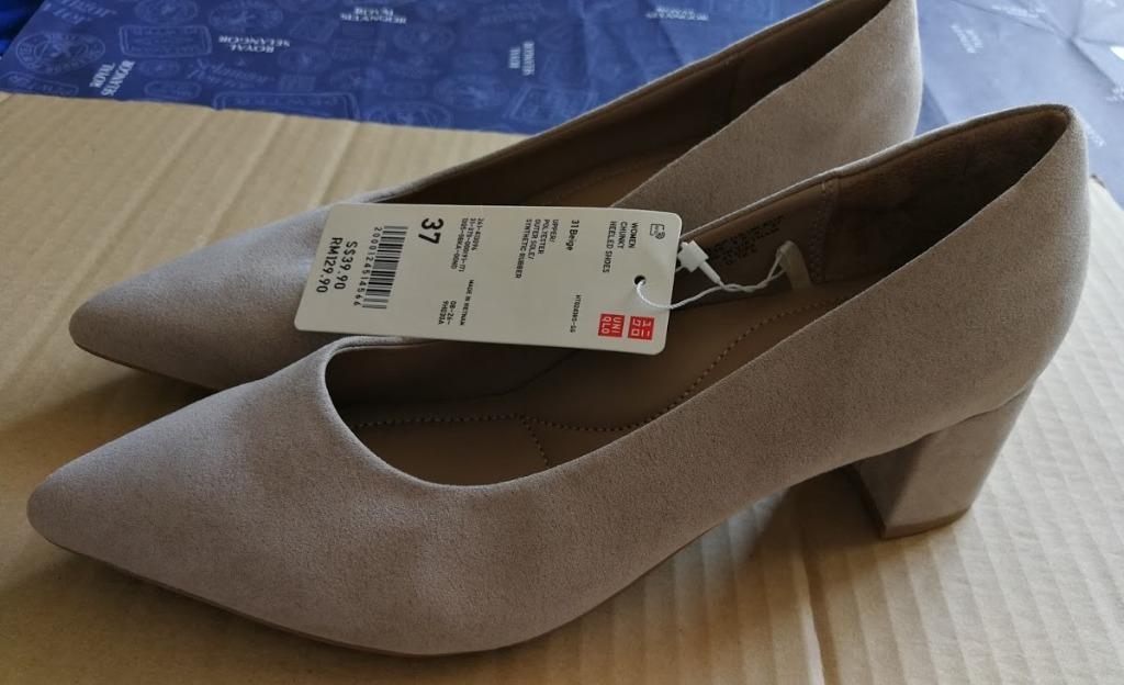 Uniqlo chunky heeled shoes discount