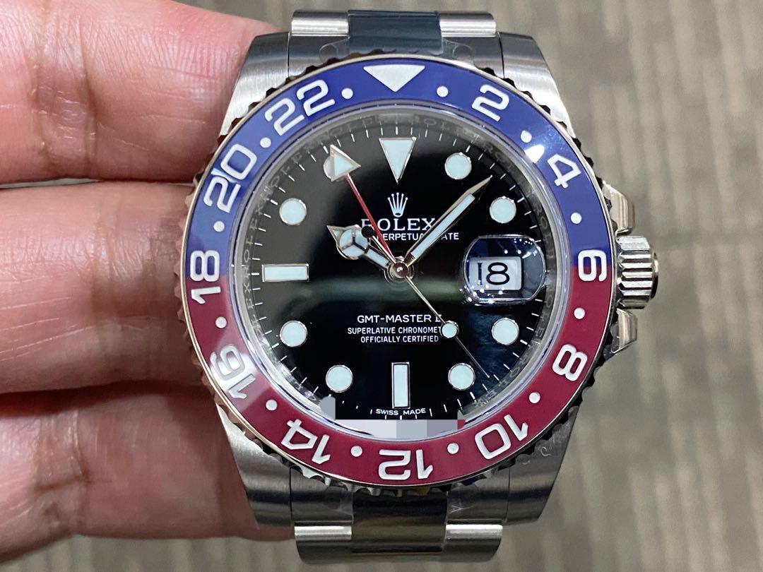 Unworn Complete Local Oct 2016 Rolex GMT Master II Pepsi White
