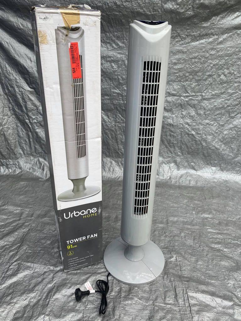 Urbane Home Tower Fan 91cm, Furniture 