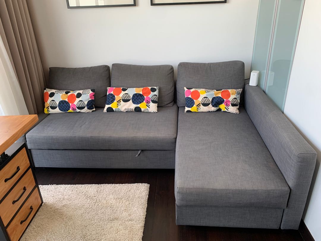 Used IKEA Friheten Corner Sofa Bed, Furniture & Home Living, Furniture