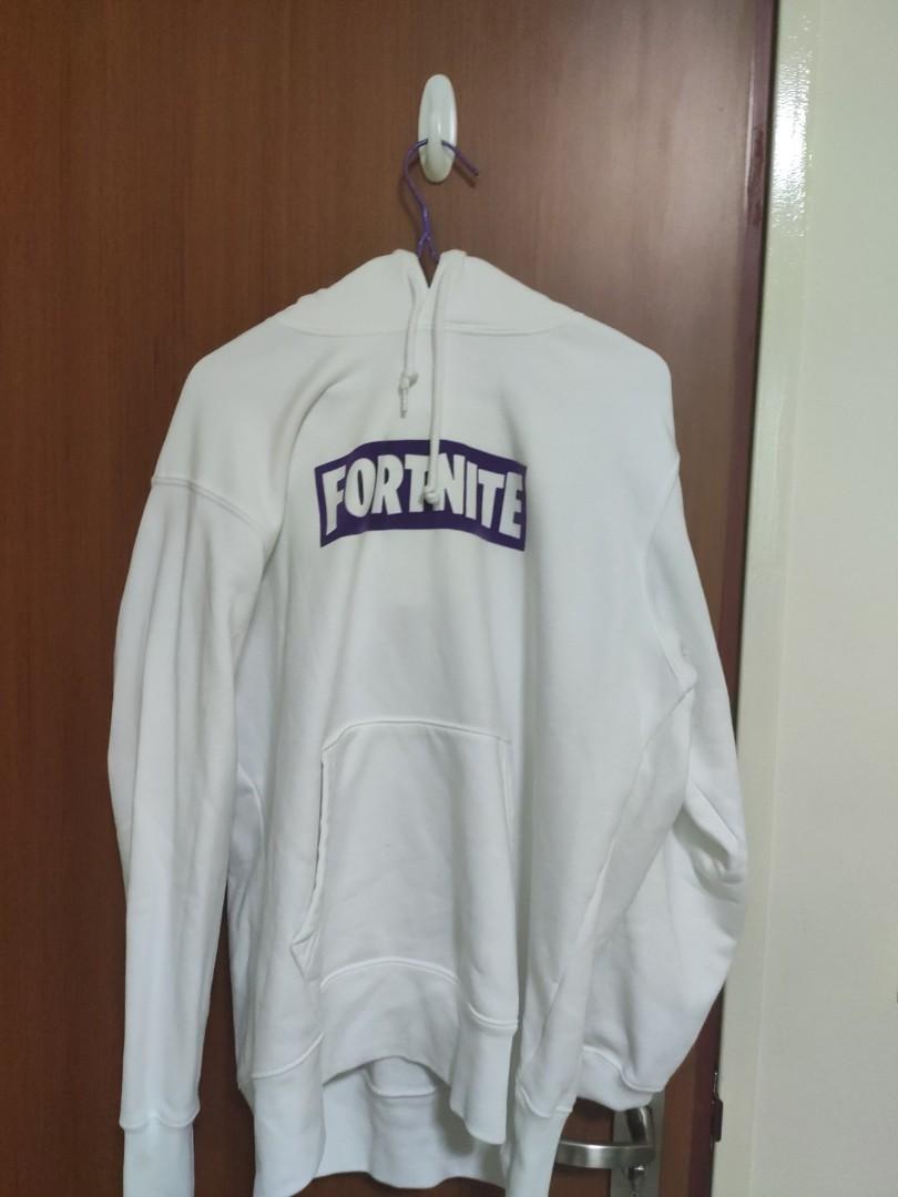 White sales fortnite hoodie