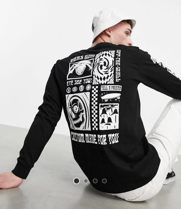 vans long sleeve t-shirt, Men's Fashion 