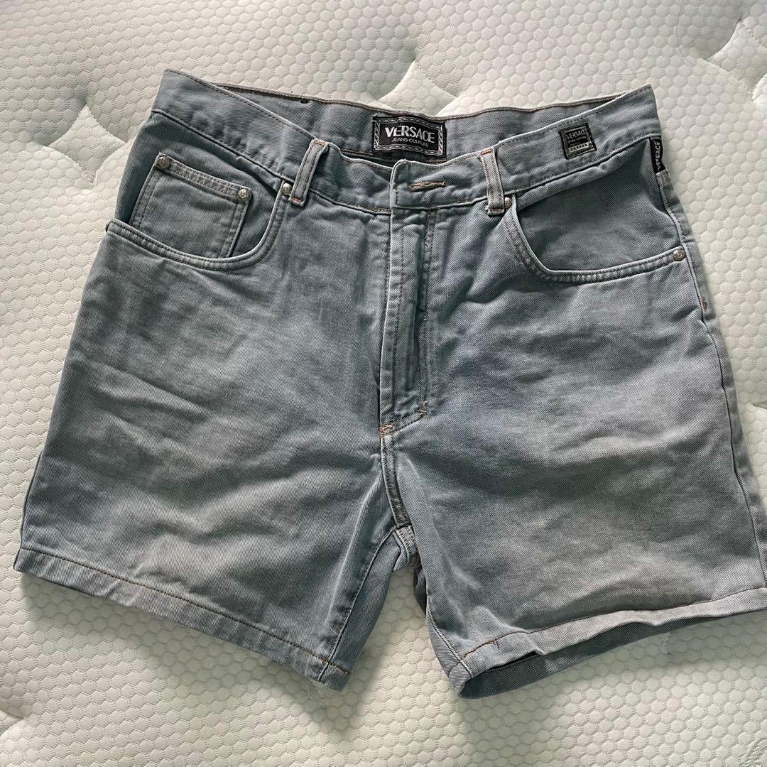Versace Denim Shorts Men s Fashion Bottoms Jeans on Carousell