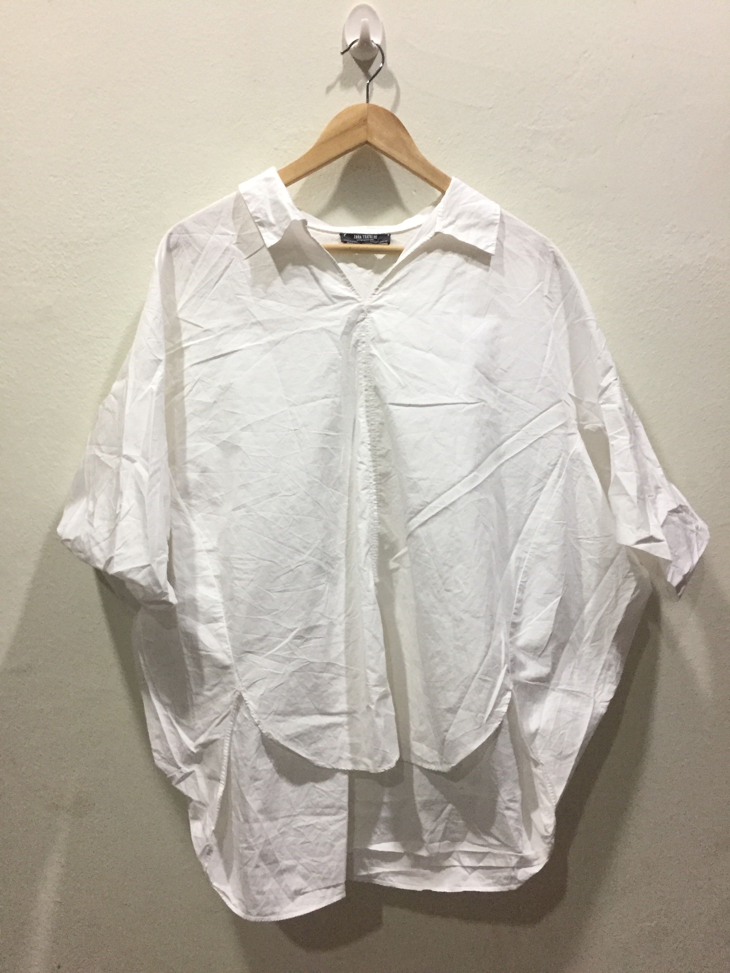 zara white blouse