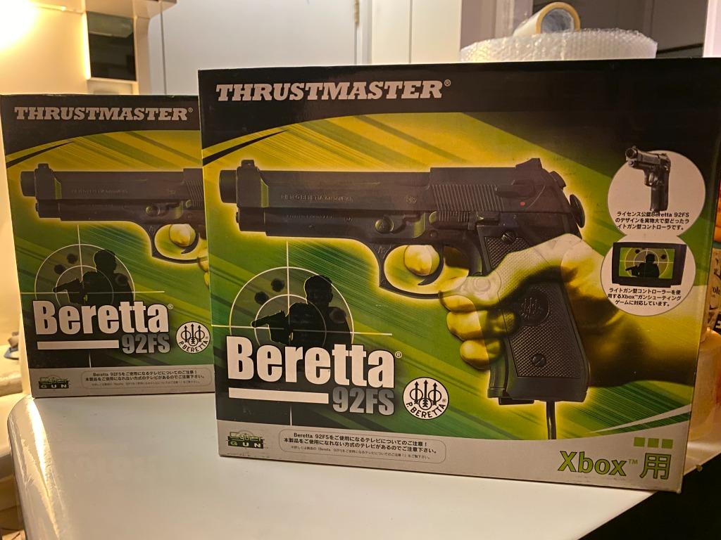 絕版] XBOX專用光線槍Thrustmaster Beretta 92FS。遊戲。遙控器