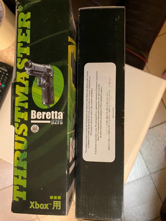 絕版] XBOX專用光線槍Thrustmaster Beretta 92FS。遊戲。遙控器