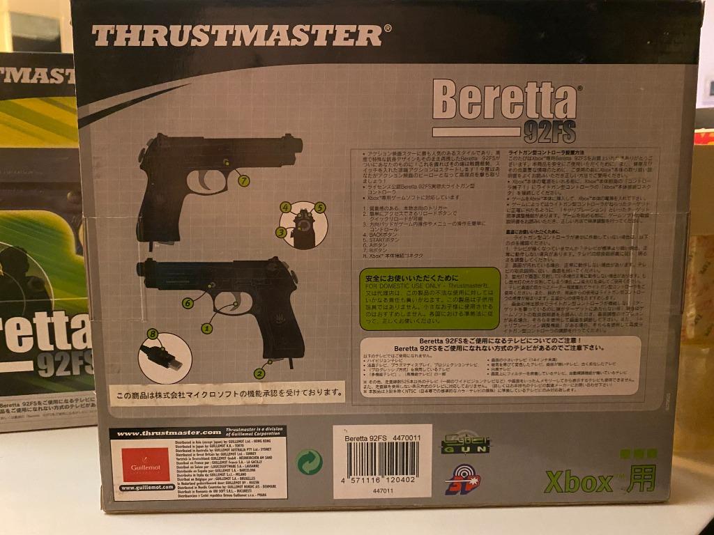 新品 Xbox Thrustmaster Bretta 92FS ガンコン ガン