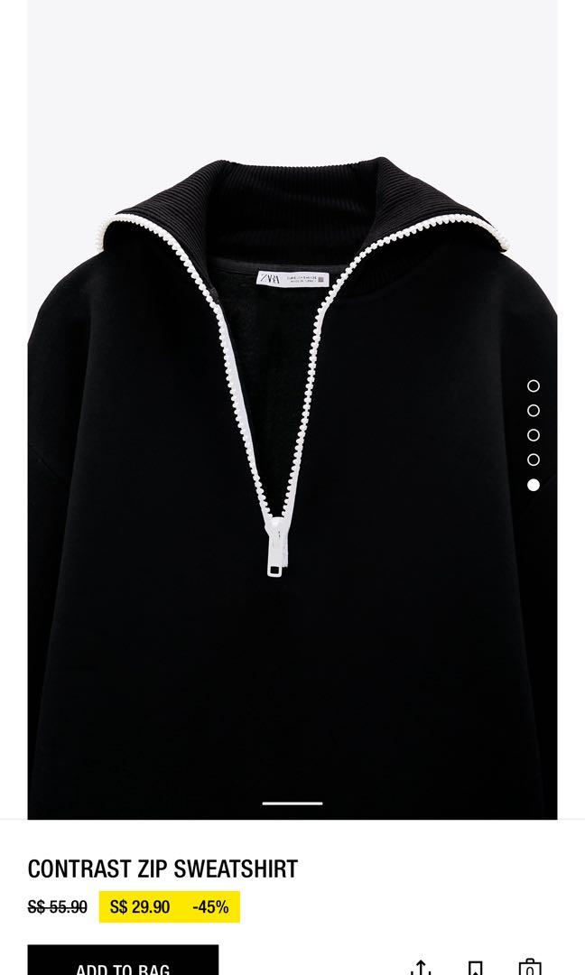 zara quarter zip sweater