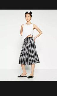 Zara overlap culottes xs