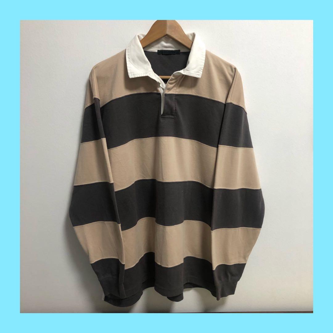 brown rugby polo
