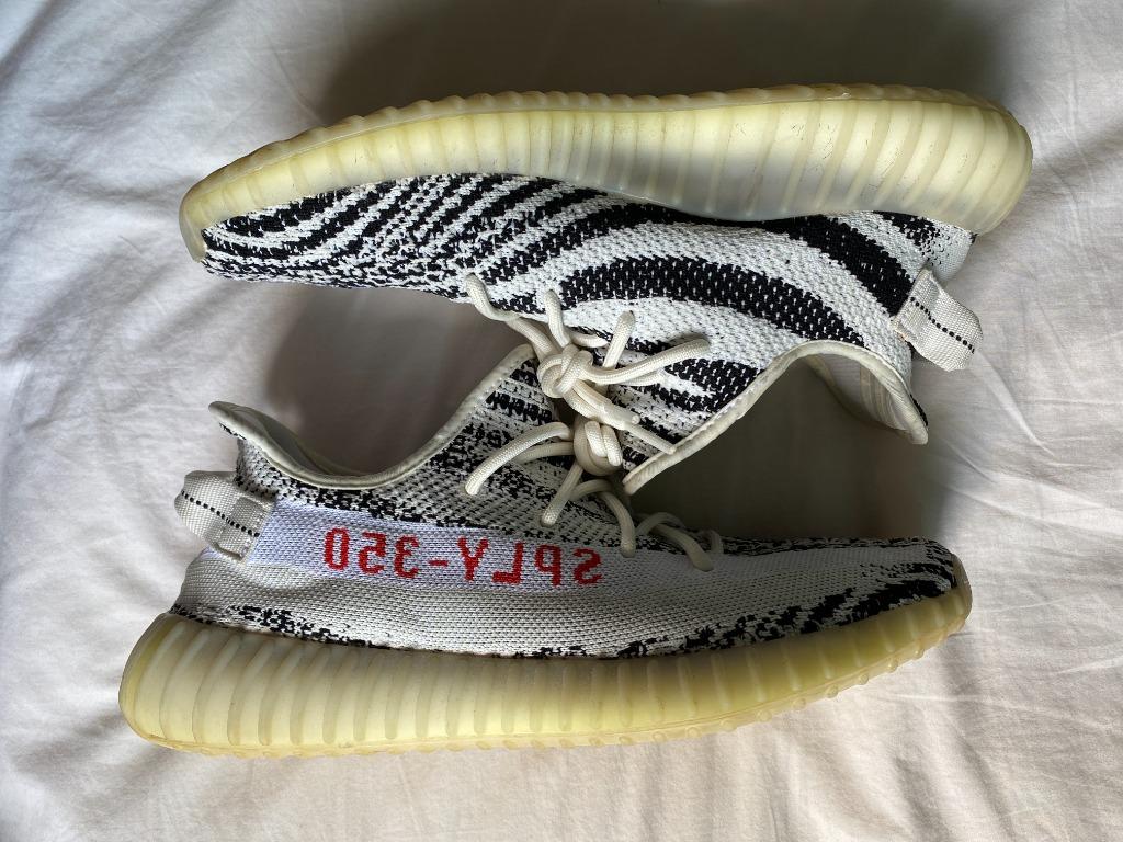 adidas Yeezy Boost 350 V2 Zebra Men s Fashion Footwear Sneakers on Carousell