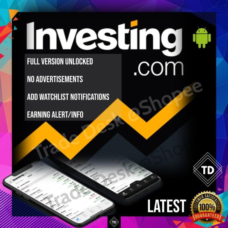 Android App Investing Com Stocks Finance Markets News Apk Computers Tech Parts Accessories Software On Carousell