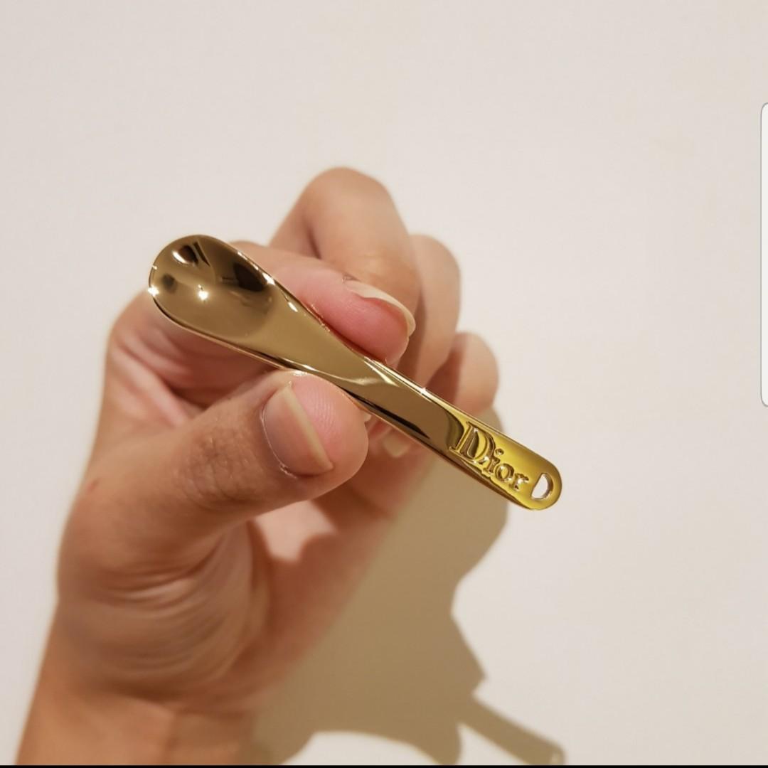 Authentic Dior Mini Gold Spatula Spoon Health Beauty Skin Bath Body On Carousell