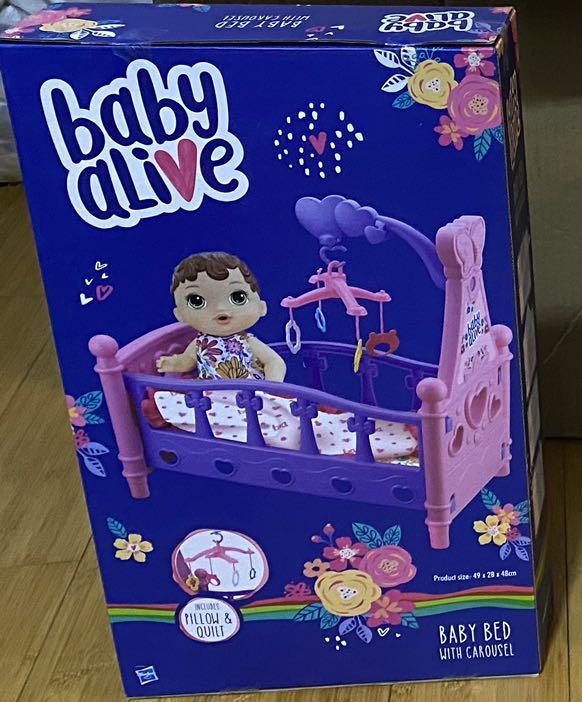 Baby Alive Bed with Carousel, Hobbies & Toys, Toys & Games on Carousell