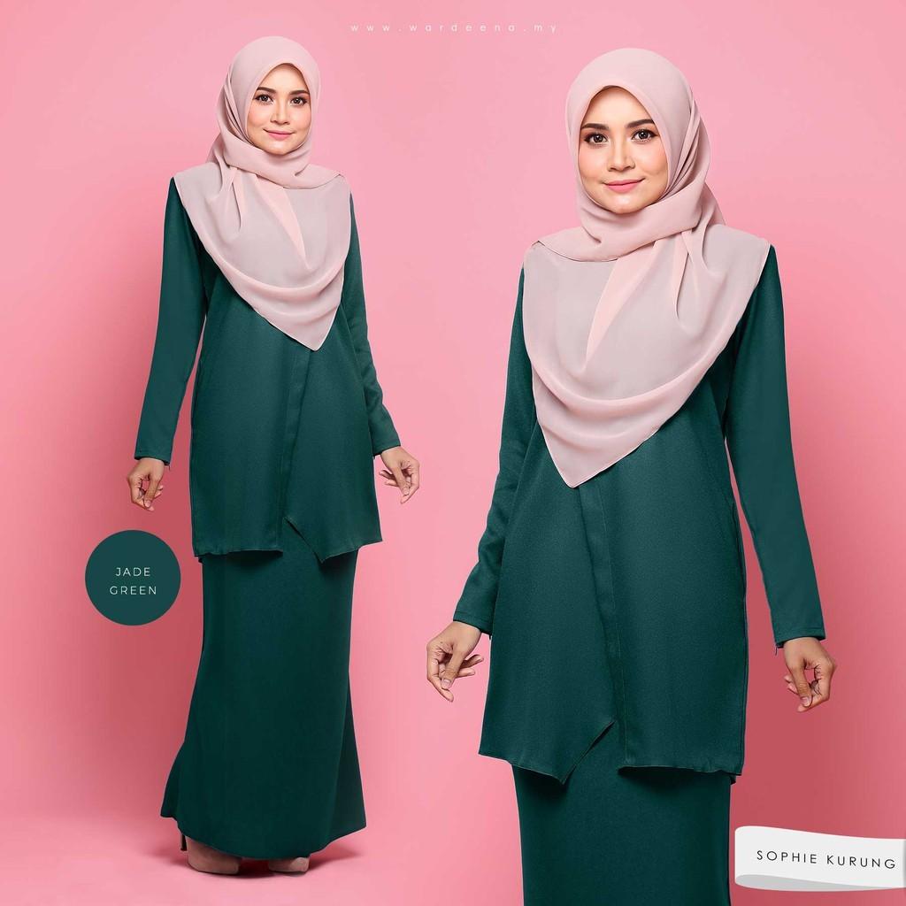 Baju kurung emerald green Women s Fashion Muslimah Fashion Baju