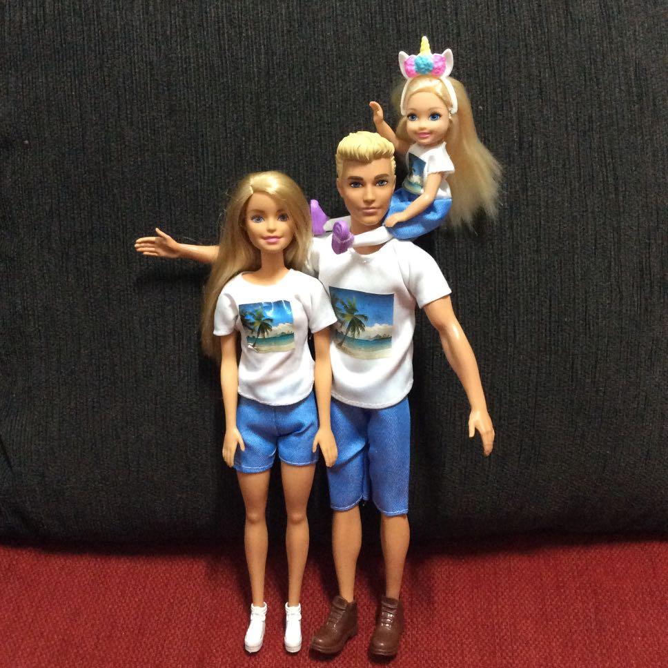 Barbie and ken family set outlet