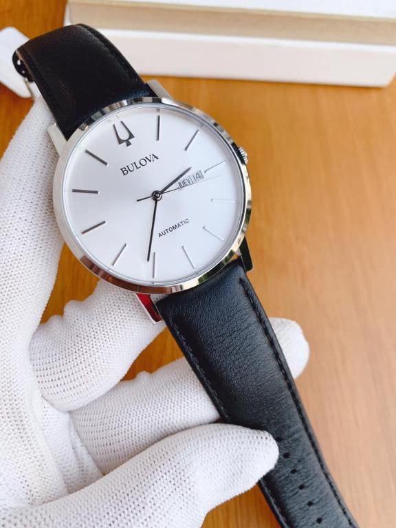 Bulova store genuine leather