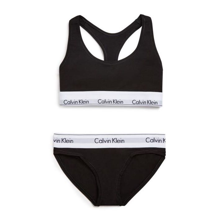Calvin Kleins bra and brief set, Women's Fashion, Activewear on Carousell