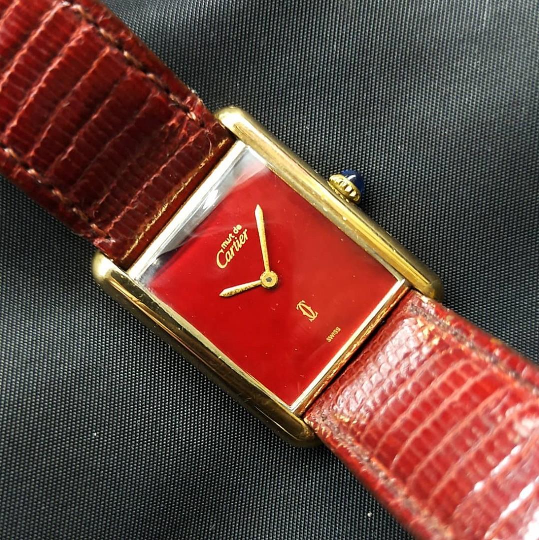 Cartier Tank 925 Red Dial Manual 