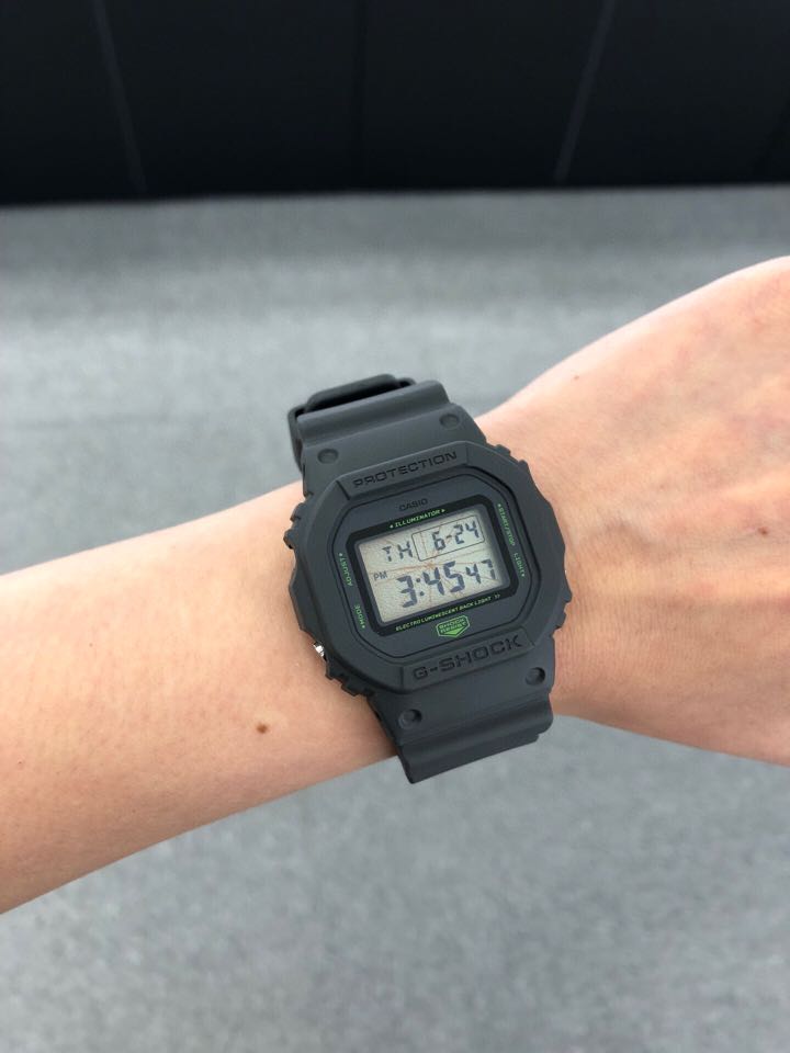 Casio G-Shock DW-5600MNT-1, 名牌, 手錶- Carousell