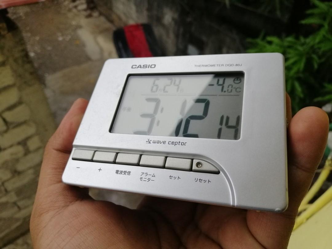 CASIO THERMOMETER DQD80j DIGITAL RADIO TABLE CLOCK, Furniture & Home