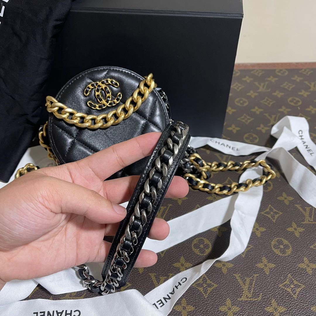 Chanel 19 Round Clutch with Chain