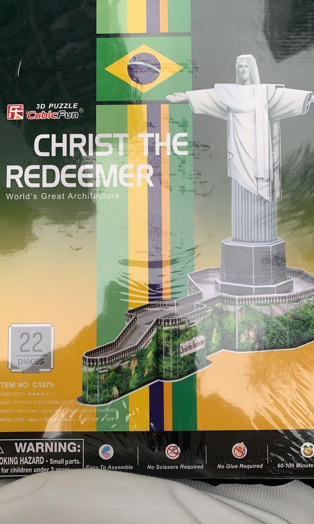 Christ the redeemer 3D puzzle 巴西耶穌基督立體模型, 興趣及遊戲