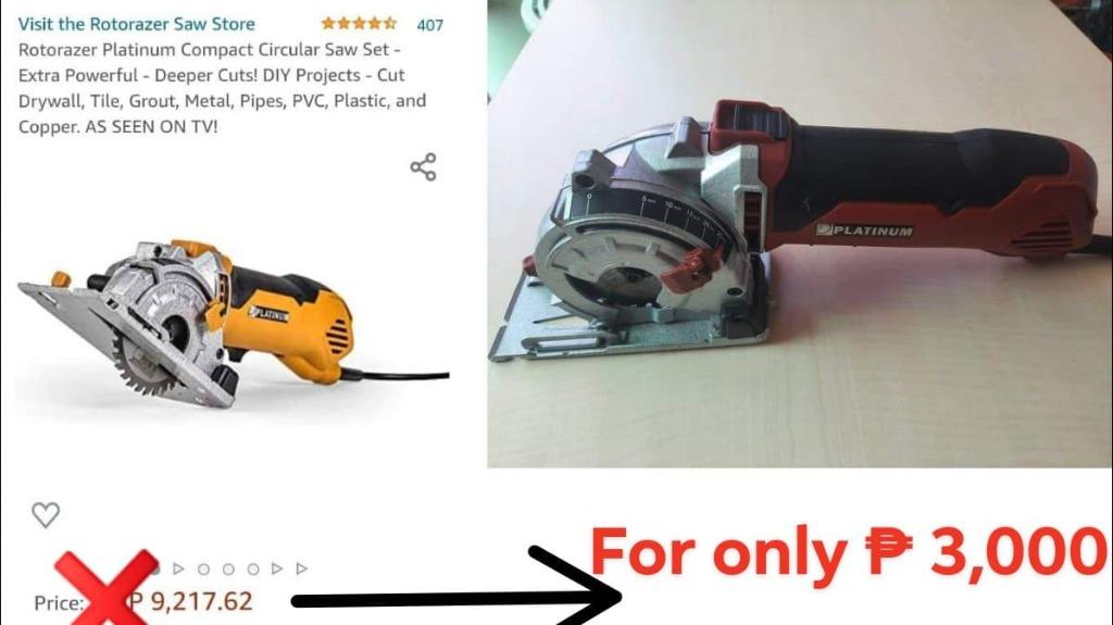 Circular Saw Platinum 110V Rotarazor Commercial Industrial
