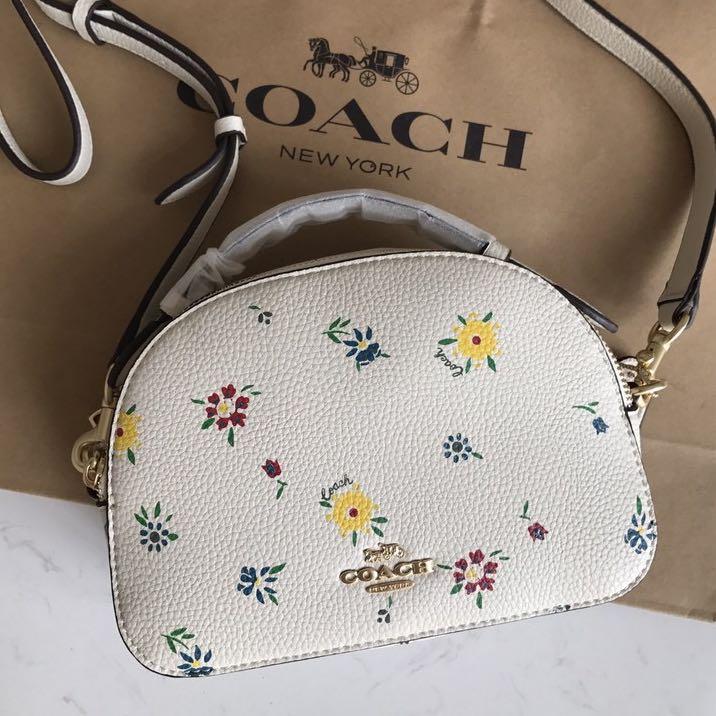 Coach Serena Satchel Bag With Floral Print