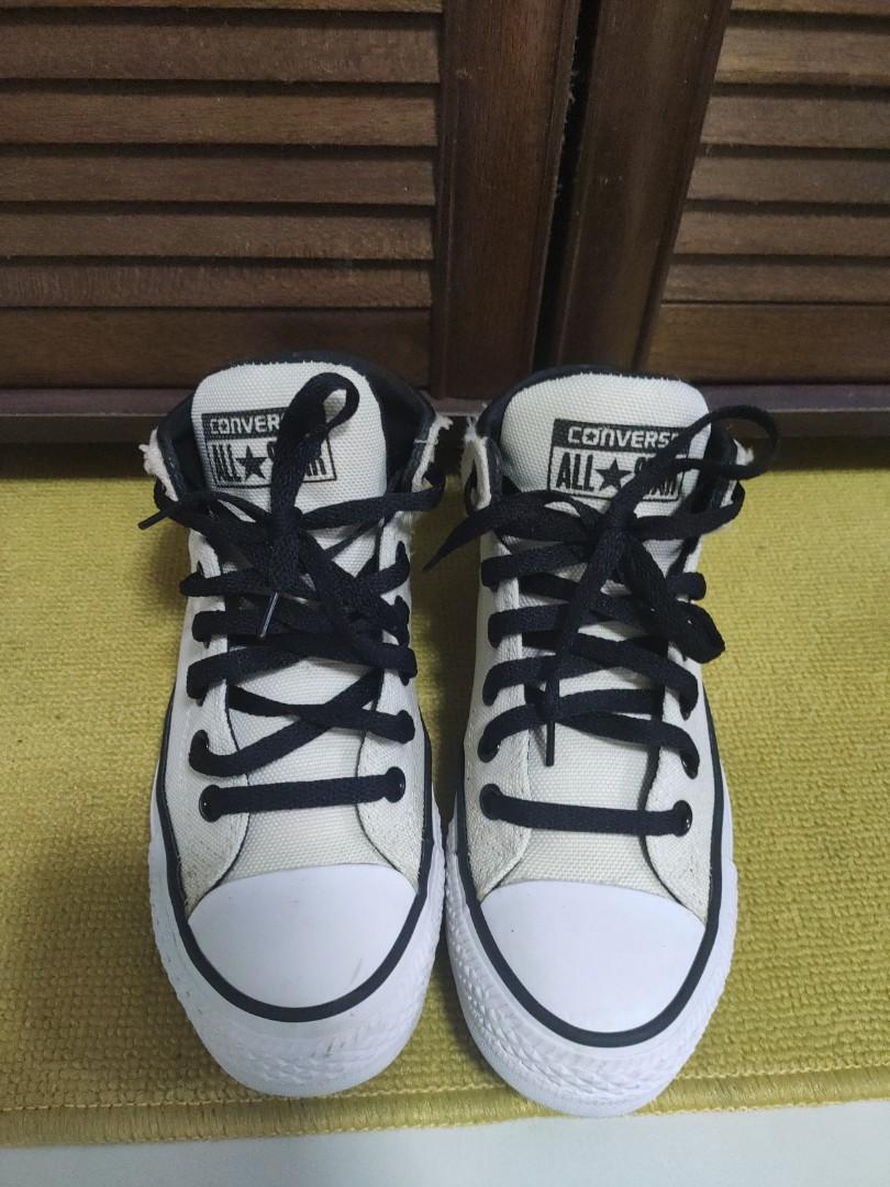 Converse Shoes High Top Cream Colour 