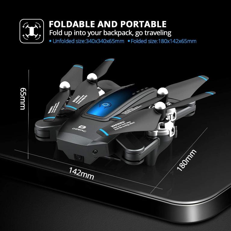 Deerc d10 foldable drone deals