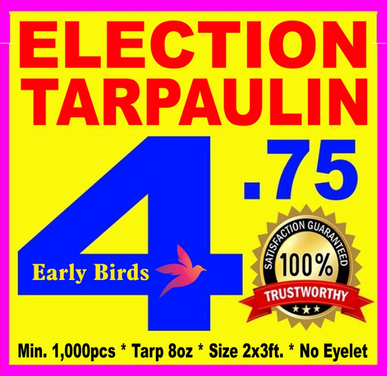 Election Tarpaulin Printing Vinyl Sticker Acrylic Shield Sneeze Guard ...