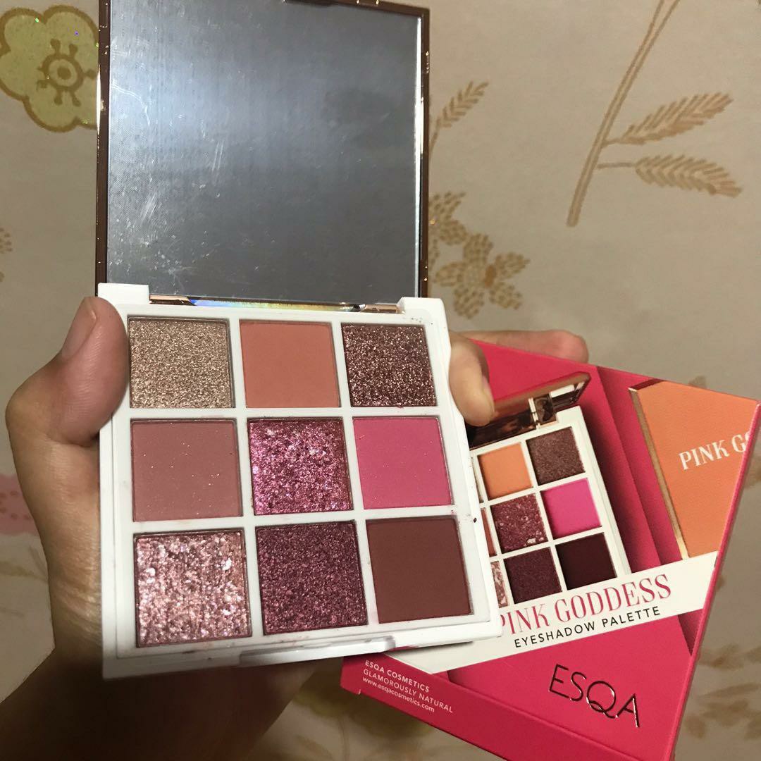 ESQA EYESHADOW PALETTE SHADE PINK GODDESS, Kesehatan & Kecantikan, Rias