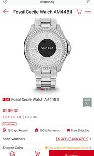 Fossil Cecile watch AM4481I