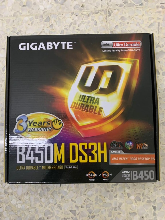Gigabyte B450M DS3H AMD B450 Ultra Durable Motherboard