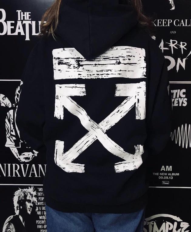 Hoodie Offwhite Made In UE Fesyen Pria Pakaian Baju Luaran di