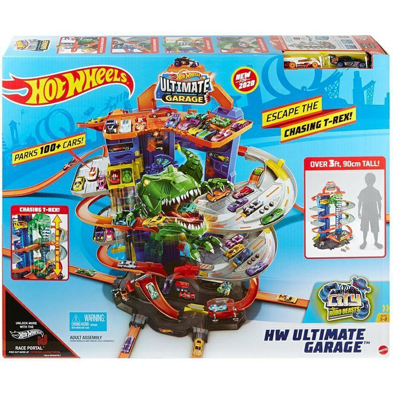 Hot Wheels City Ultimate Garage T Rex Track Set Hobbies Toys