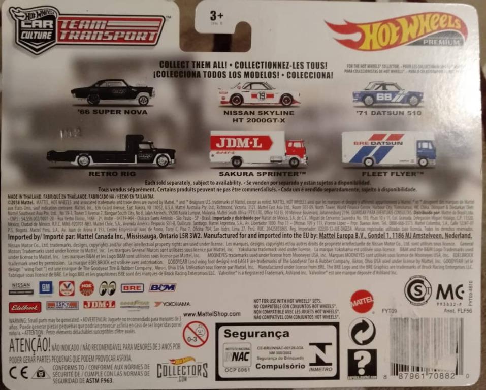 HotWheels 66 Super Nova Retro Rig Team Transport Hobbies Toys