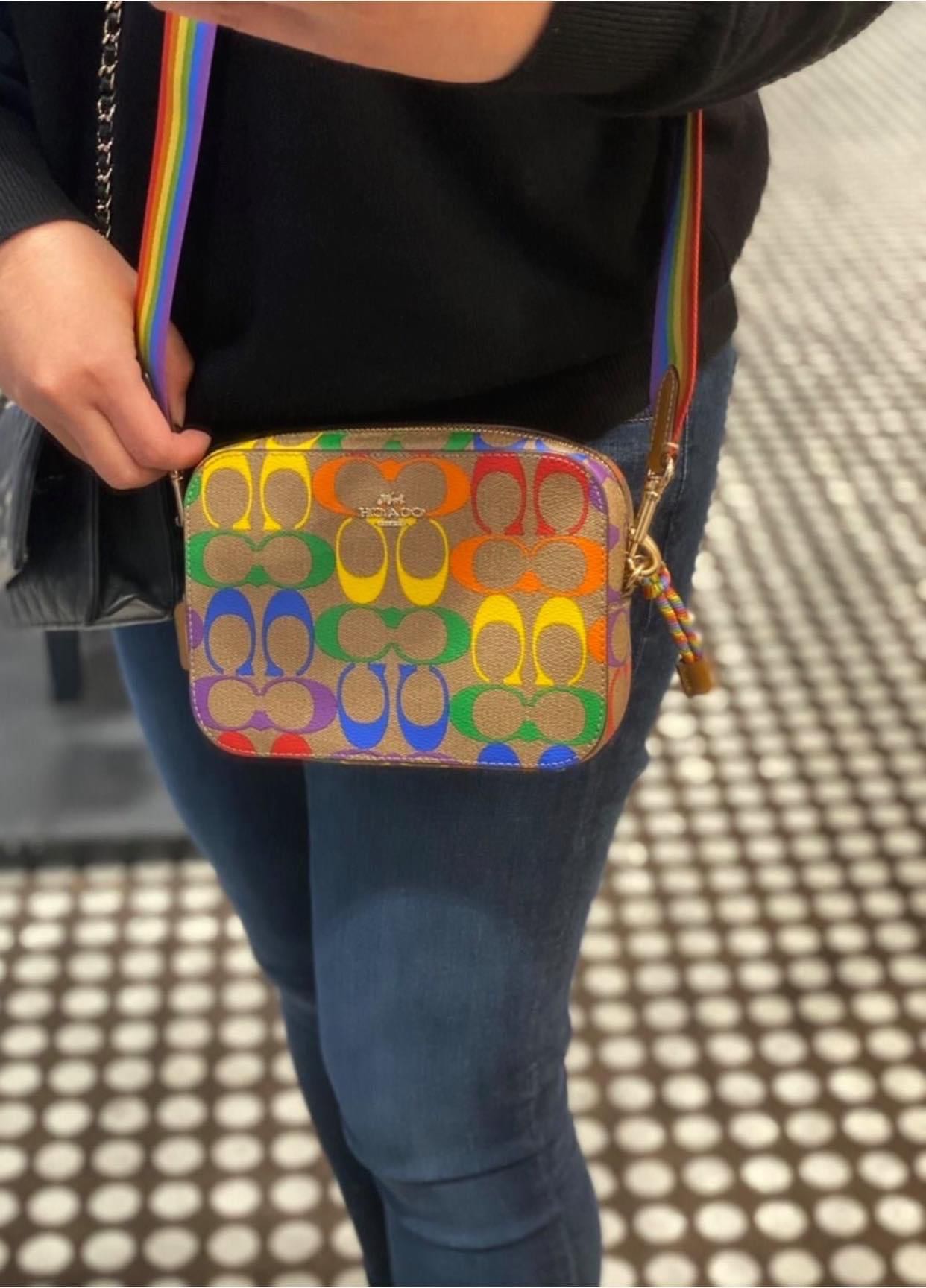 INSTOCK Coach Mini Camera Bag Rainbow Women s Fashion Bags