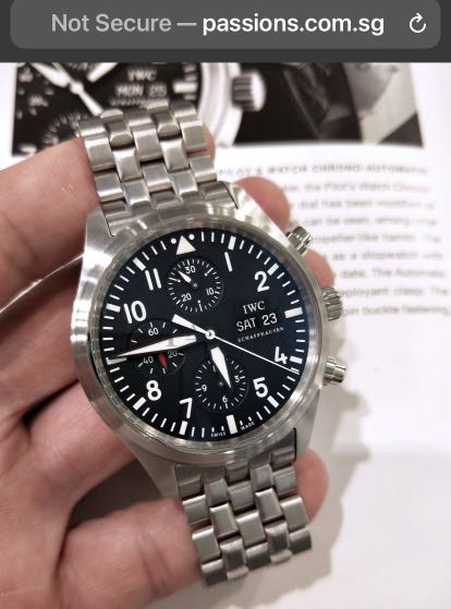 Iwc pilot chronograph steel bracelet new arrivals