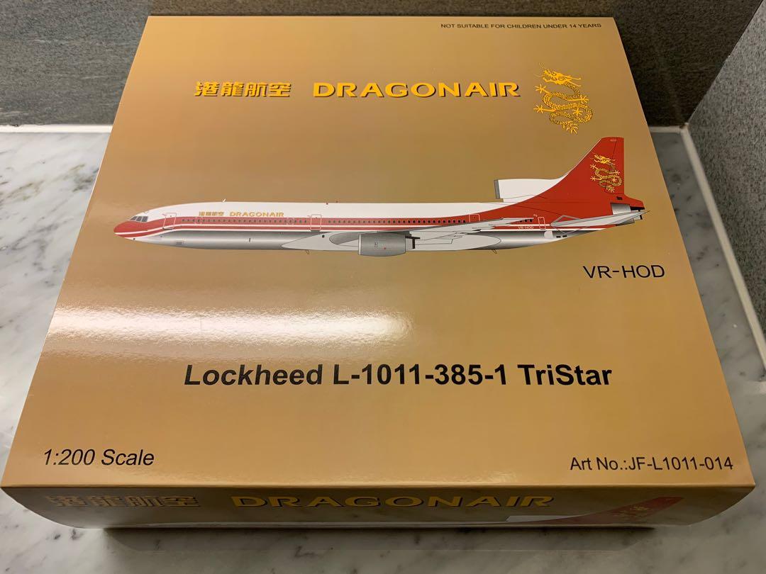 JFox Dragonair 港龍Lockheed L-1011-385-1 TriStar VR-HOD 1:200 (JF 