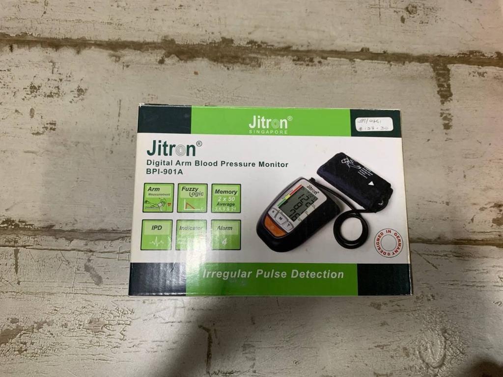 Jitron Digital Arm Blood Pressure Monitor BPI901A, Health & Nutrition