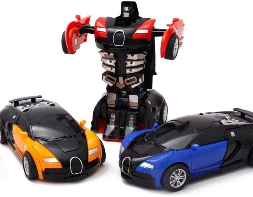 K041M (Black&Orange)Transformation robot car transformer car deformation  small robot car children vehicle toy Inertial Mini collision deformation  Bugatti Action Figures Model, Hobbies & Toys, Toys & Games on Carousell